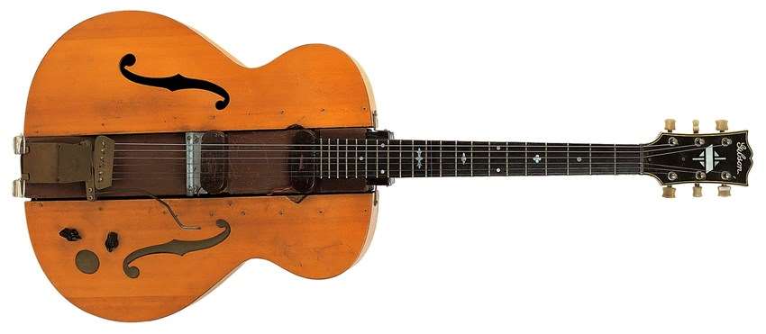 Protótipo “The Log” construído por Les Paul 1940 - Guitarra de corpo sólido