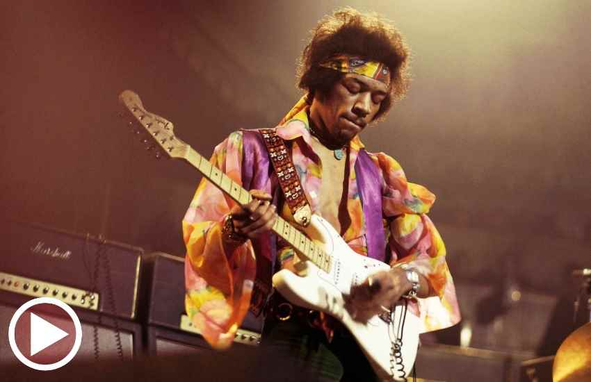 Jimi Hendrix um dos maiores guitarrista
